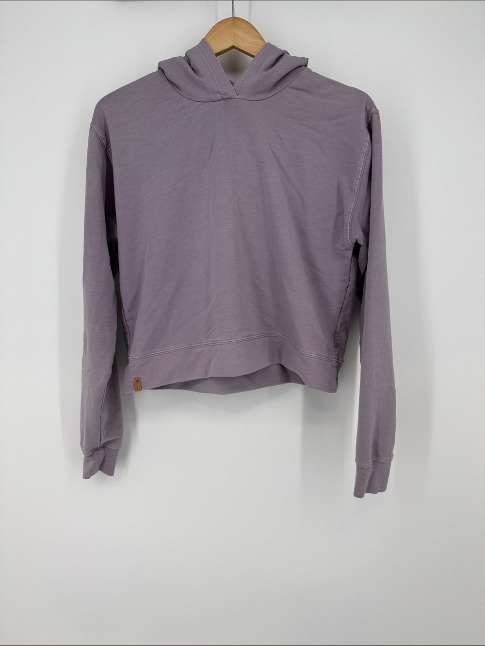 Tentree Lavender Cropped Hoodie Size Medium